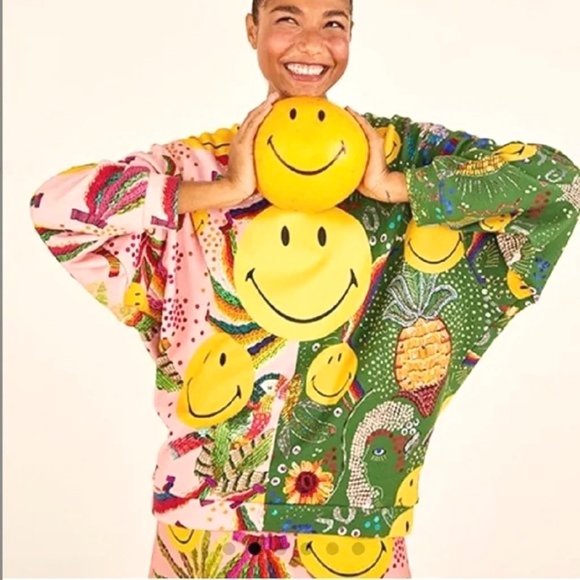FARM Rio Tops - FARM Rio X Smiley Face Sweatshirt